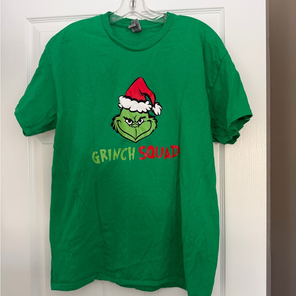 Green Grinch Squad T-Shirt unisex large